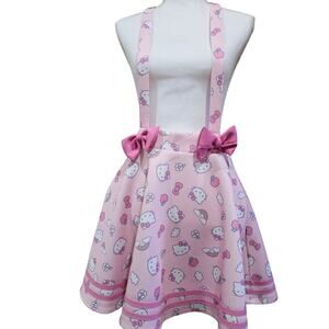 Hello Kitty Puffy Bow Suspender Skirt Size L